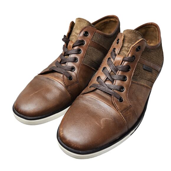 Kenneth Cole Shoes Mens 10 Brown Dressy Sneakers Leather Suede Lace Up main image 10